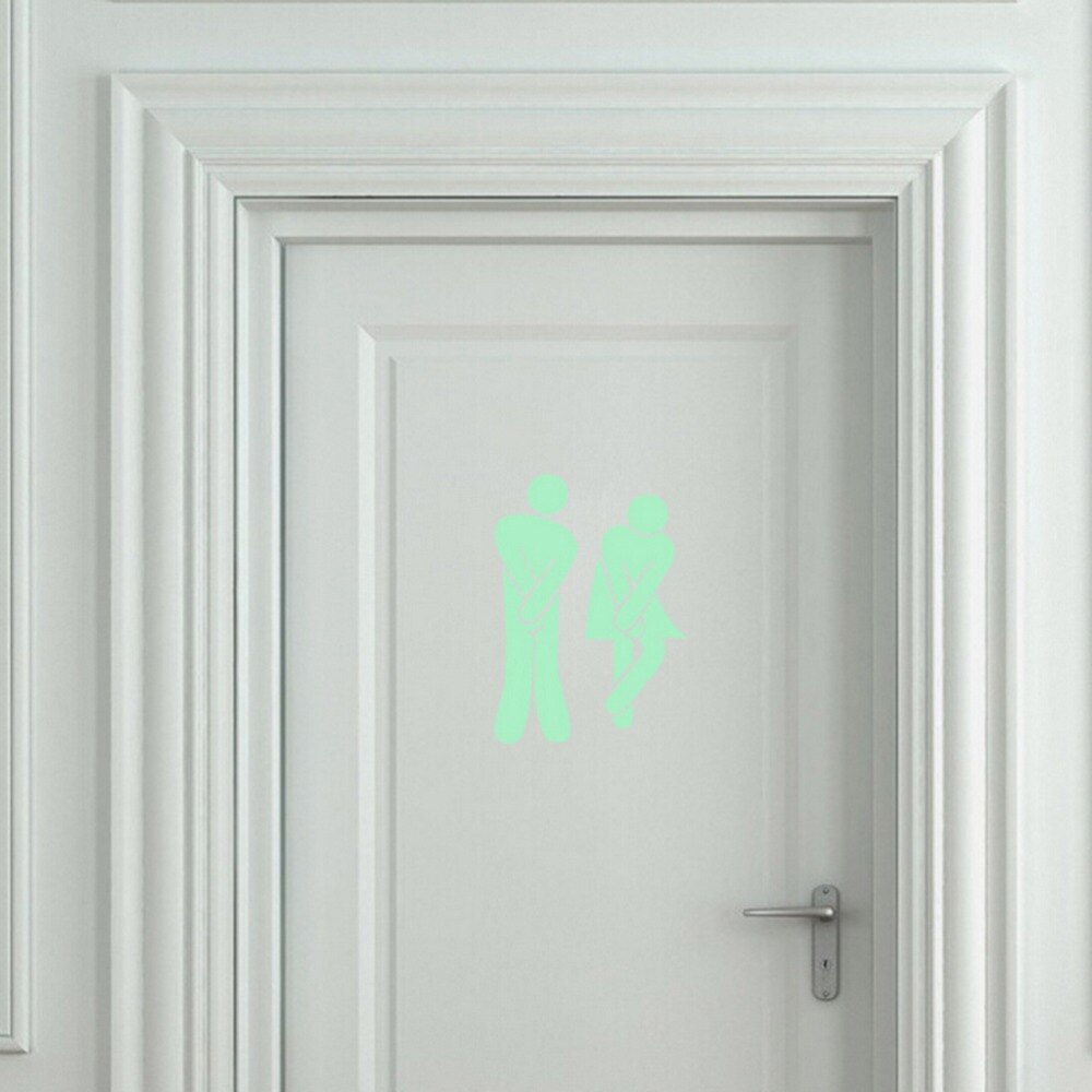 Verkoop Grappige Lichtgevende Glow In The Dark Behang Wc Stickers Vinyl Wall Art Decals Voor Home Decor DIY3D Goede