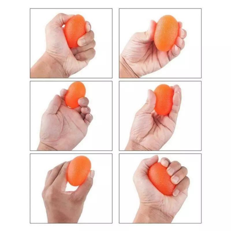 Silicone Egg Fitness Hand Expander Gripper Strengthener Forearm Wrist Finger Exerciser Trainer Stress Relief Power Ball