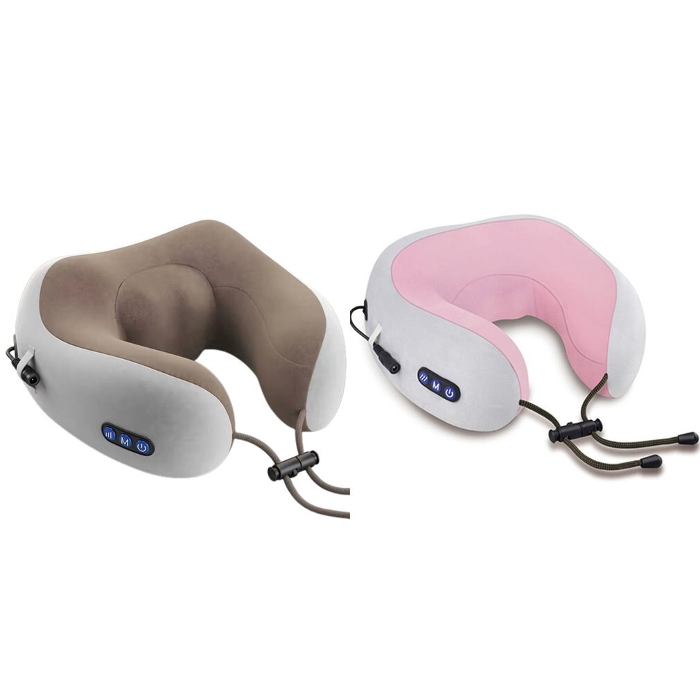 Electric Neck Massager U Shaped Pillow Multifunctional Portable Shoulder Cervical Massager Outdoor Home Car Relaxing Massage