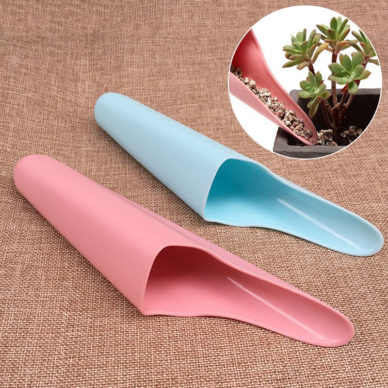 Pala de plástico para el suelo, pala de vaso para suculentas, bonsái DIY, para cultivo de plantas de jardinería, herramientas de jardín en maceta, 23x5,5 cm, 1 ud.