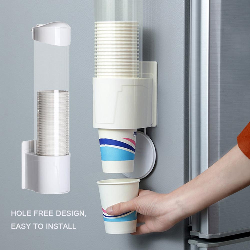 Disposable Paper Cup Rack Cup Holder Storage Rack Cups Dispenser Automatic Cup Extractor Household Water Dispenser Cup Holder
