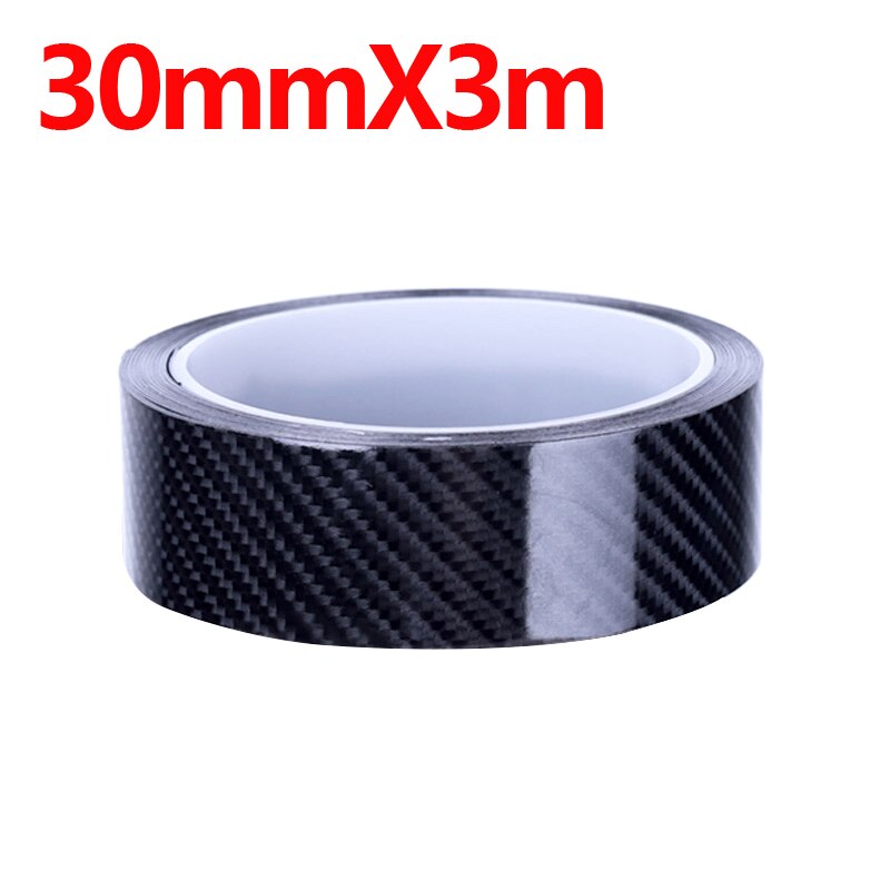 Car Sticker Auto Protector Body Film Stickers And Decals Universal Car Door Sill Edge Protective Vinyl Auto Interior Accessories: CarbonFiber 30mmX3m