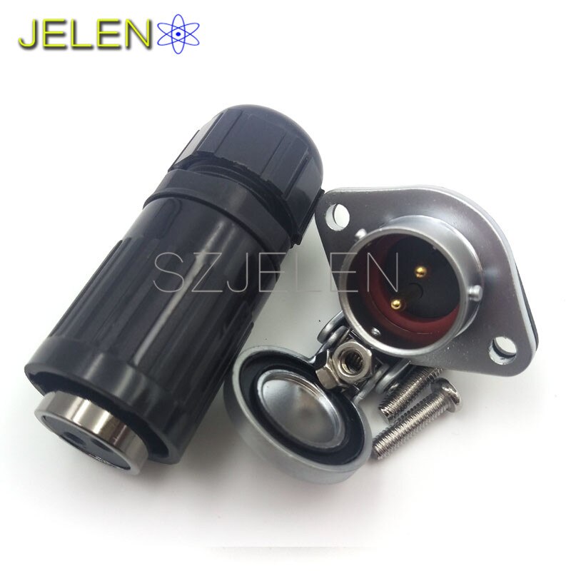 HE20, 2 pin plug (female) , 2 pin socket(male),cable connector, Car power charging connector 2 pin, Waterproof dustproof