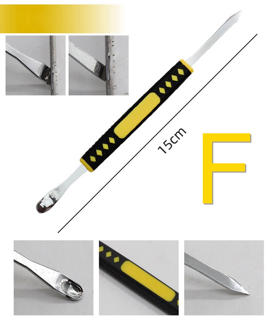 6Pcs Dual Heads Metal Spudger Koevoet Handgereedschap Set Demontage Voor Mobiele Telefoon Notebook Koevoet Prying Opening Repair Tool kit: Style F