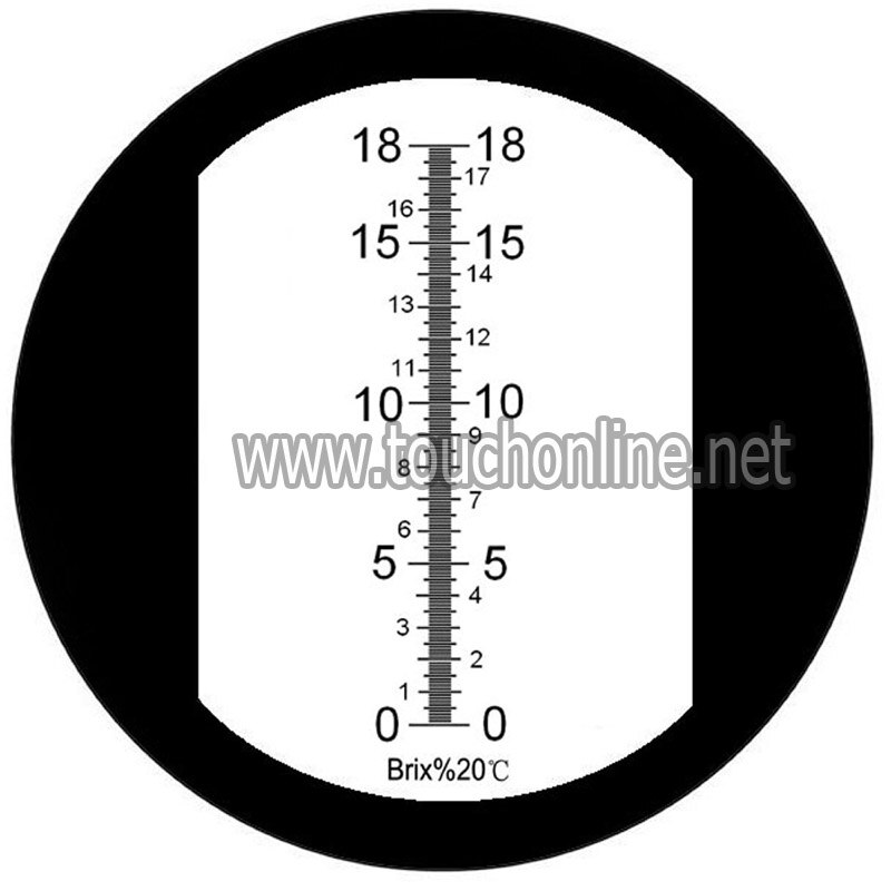 Aluminum 0-18% Brix Fruit and Cutting Fluid Hand-held Refractometer TB-18ATC