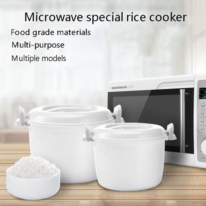 Portable Microwave Oven Rice Cooker Multifunctional food Steamer pot PP microwave cooking Utensils Insulation Bento Lunch Box