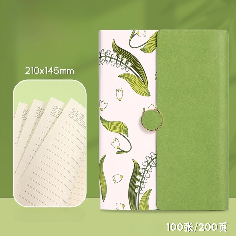 Notebook Journal - 200 pagina's kunstleren omslag Drievoudig notitieboekje met hoge esthetische waarde en creatieve notities in dit artikel: green