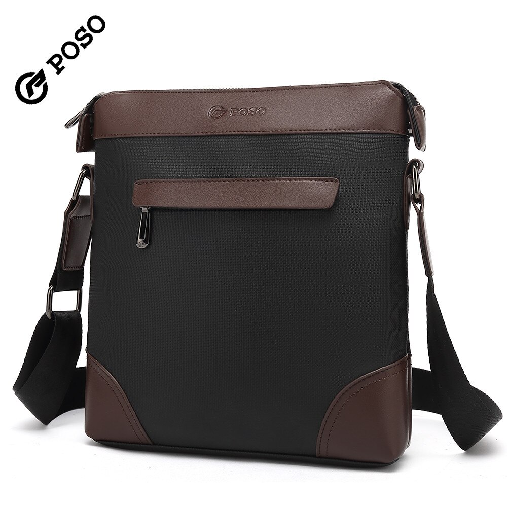 Poso Tas 10 Inch Laptop Tas Schoudertas Diagonaal Kruis Tas Waterdichte Zakelijke Tas Reistas Mode Handtas