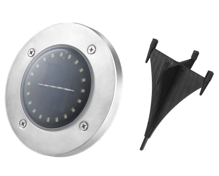 Outdoor solar road warning lights garden lights waterproof villa garden decoration lawn underground lights lawn lights: White light