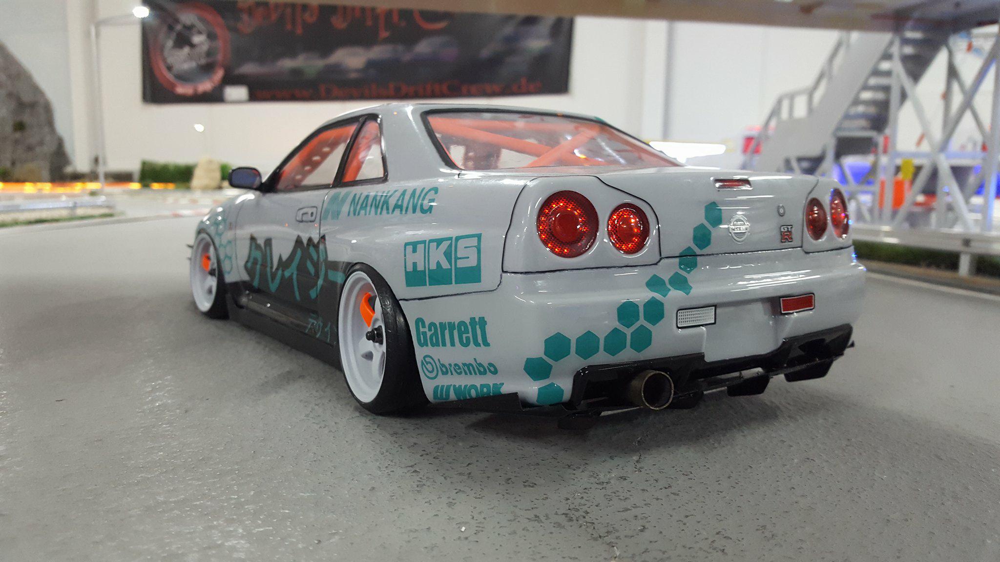 Killerbody elektrische touring rc car 1:10 RC KLAR PC Körper NISSAN SKYLINE (BNR34)