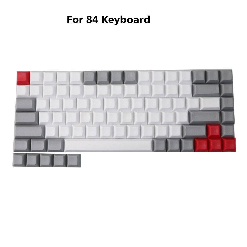 Blank dsa keycaps Profile Thick PBT Keycap For dz60 GH60 XD64 GK64 Tada68 84 96 Cherry MX Mechanical Keyboard: For 84 key