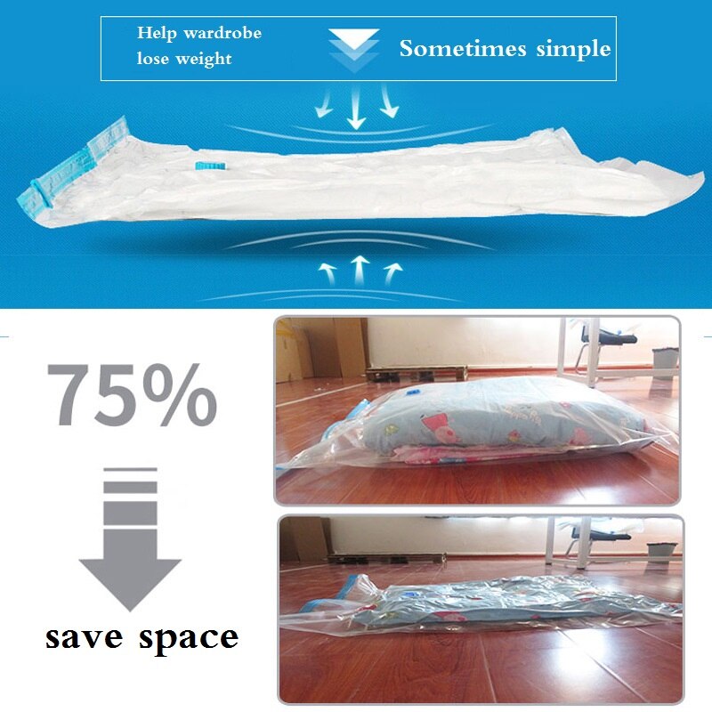 Torby próżniowe robić przechowywania ubrań transparentne, przechowywanie, magazynowanie, torba, organizacja, organizer, składany, ubrania, kompresor, podróżowanie, oszczędność miejsca, pakowanie