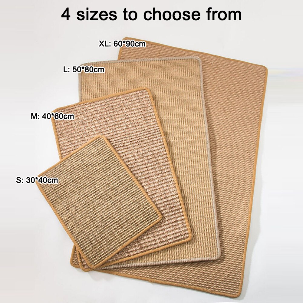 Cat Scratcher Sisal Mat Board Cat Scratch for Sharpen Nails Scraper Cats Tree Cat Toys Chair Table Sofa Mats Furniture Protector