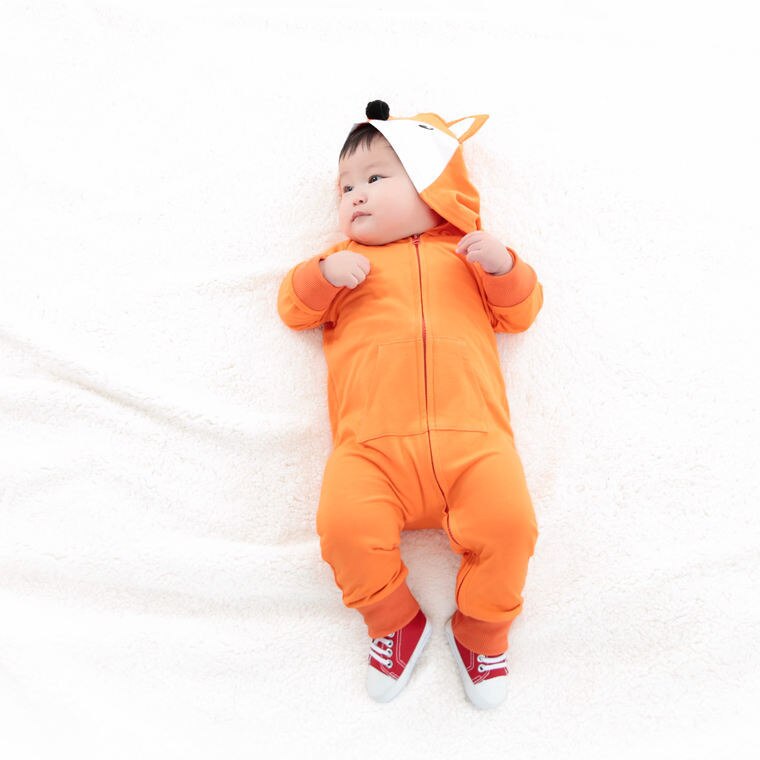 Bebê menino outono roupas de manga longa hoodies macacão zíper frontal aberto algodão macio uma peça geral verde com capuz macacão outfit