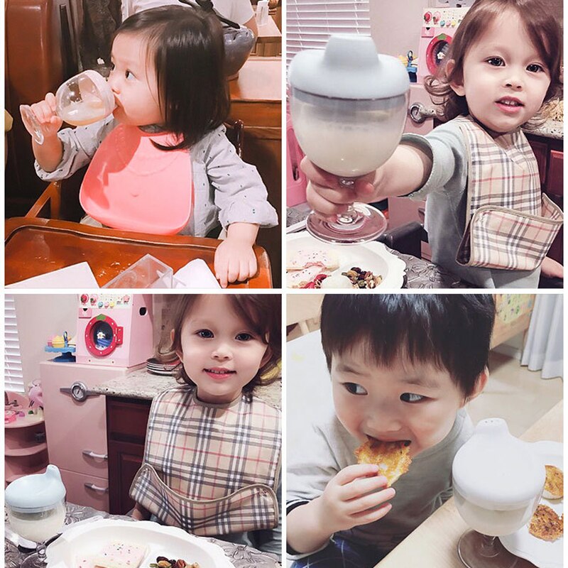 150ML calice per bambini bicchiere d'acqua a forma di anatra bottiglia per il latte bottiglia per il latte, usato per alimentare il bambino per imparare a bere l'allenamento dell'acqua