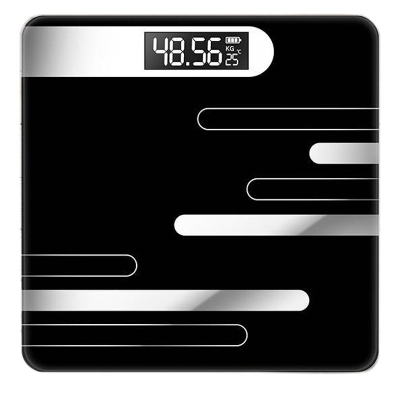 Body Fats Scale LCD Display Glass Smart Electronic Scales Bathroom Body Floor Scales Digital Body Weight Scale