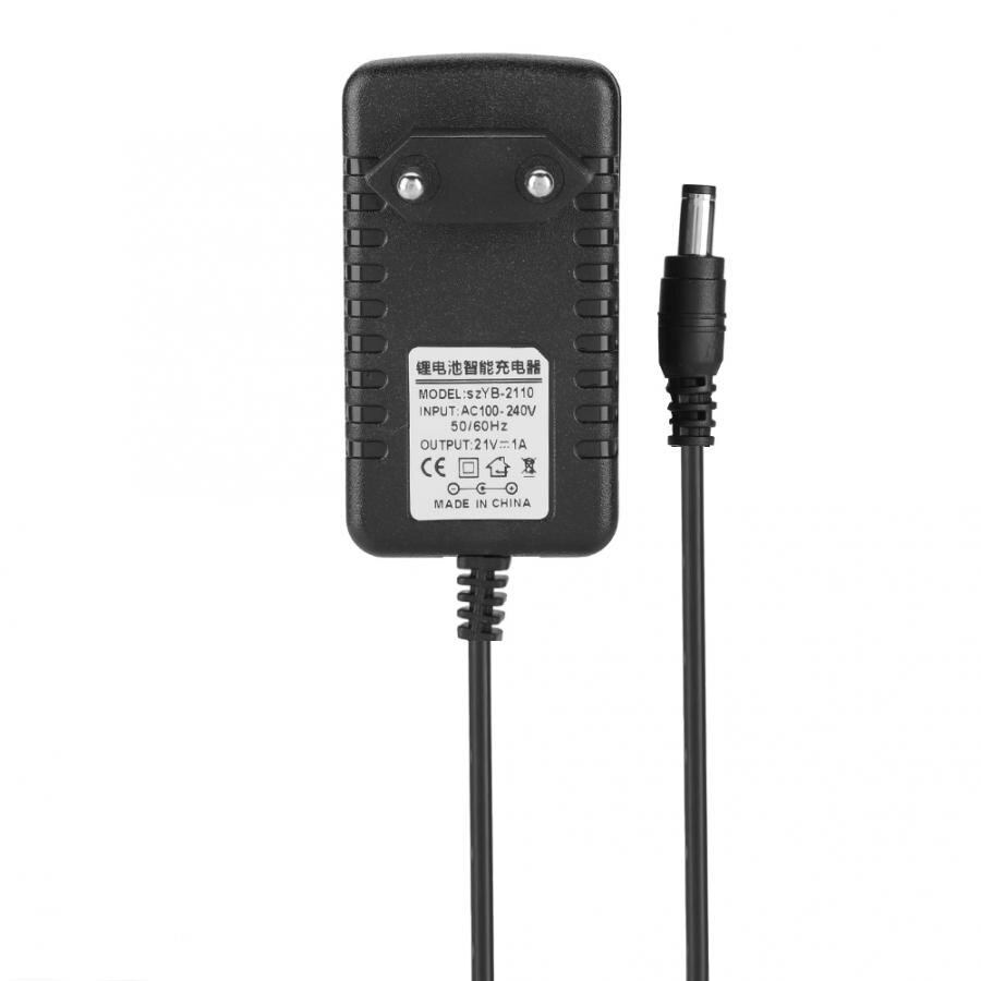 Dikke Koperen Kern Li-Ion Charger Adapter 21V/1A Adaptative Lithium Batterij Oplader Adaptative Lithium Batterij Oplader