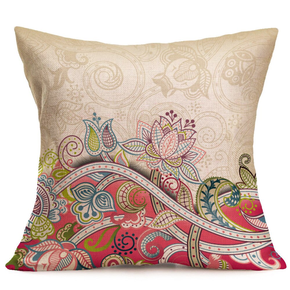Taie d'oreiller imprimée de pour la maison oreillers décoratifs pour canapé housse de coussin confortable Kissen Cojines Decorativos Para Sofá: C
