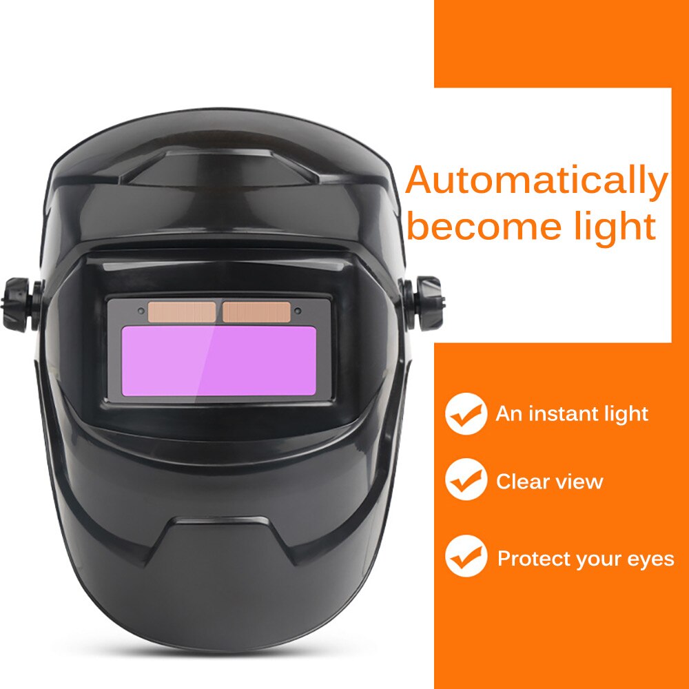 Máscara de Soldadura Anti-UV, gafas de ojos automáticas, lentes solares, lentes de soldadura, casco fotoeléctrico para Trabajos de soldadura de construcción