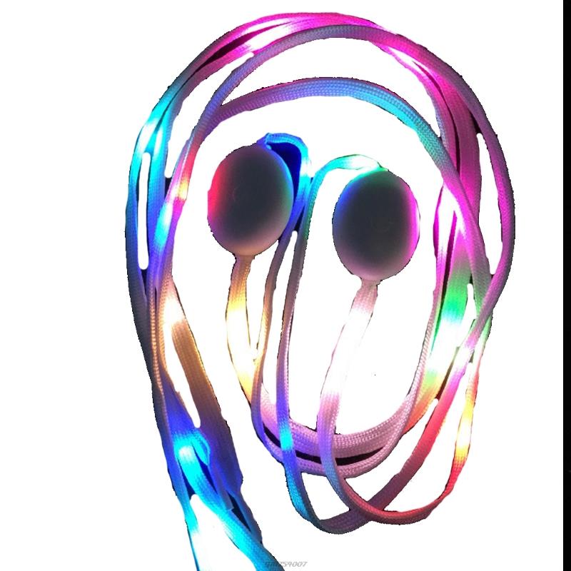 LED Licht hoch Schnürsenkel Nylon LED Schnürsenkel mit Blinkende Schnürsenkel für Party Favors Hüfte hüpfen Tanzen Radfahren skaten