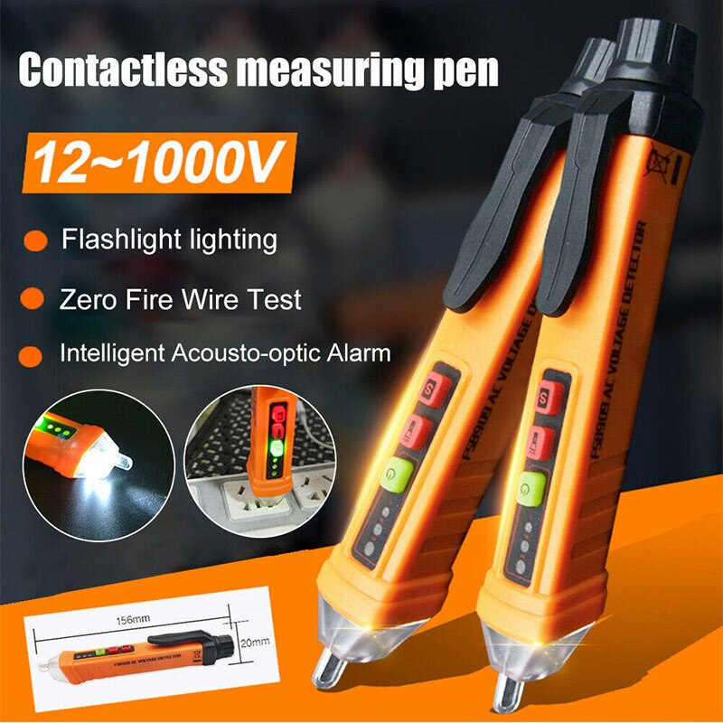 Voltage Tester with LED Light Electric Testing Pen Tool Sensitivity Multifunction Current Meters