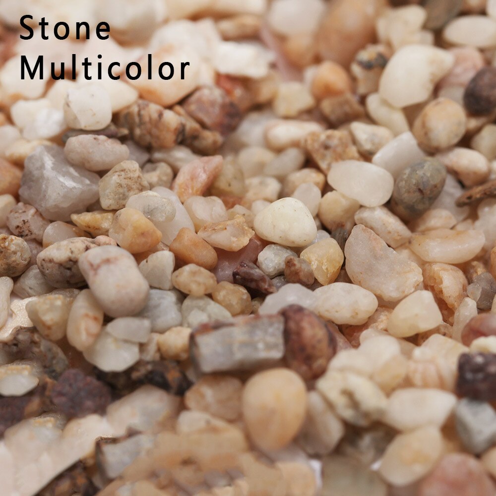 1 Bag Micro Landscape Sand Mini Stone Miniatures Terrarium Ornament Garden Aquarium Figurine Miniatures Garden DIY Accessories: stone multicolor