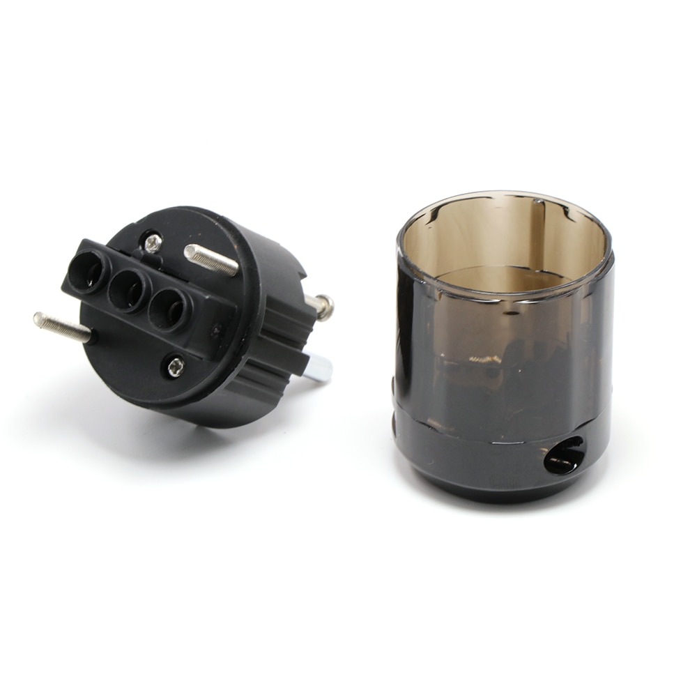 P-004E plaqué Rhodium EUR prise de courant alternatif Schuko prise C-004 connecteur IEC