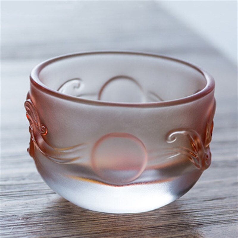Transparent Tea Cup Heat Resistant Glass Master Cup Home Handmade Small Tea Bowl Office Kung Fu Water Mug Drinkware