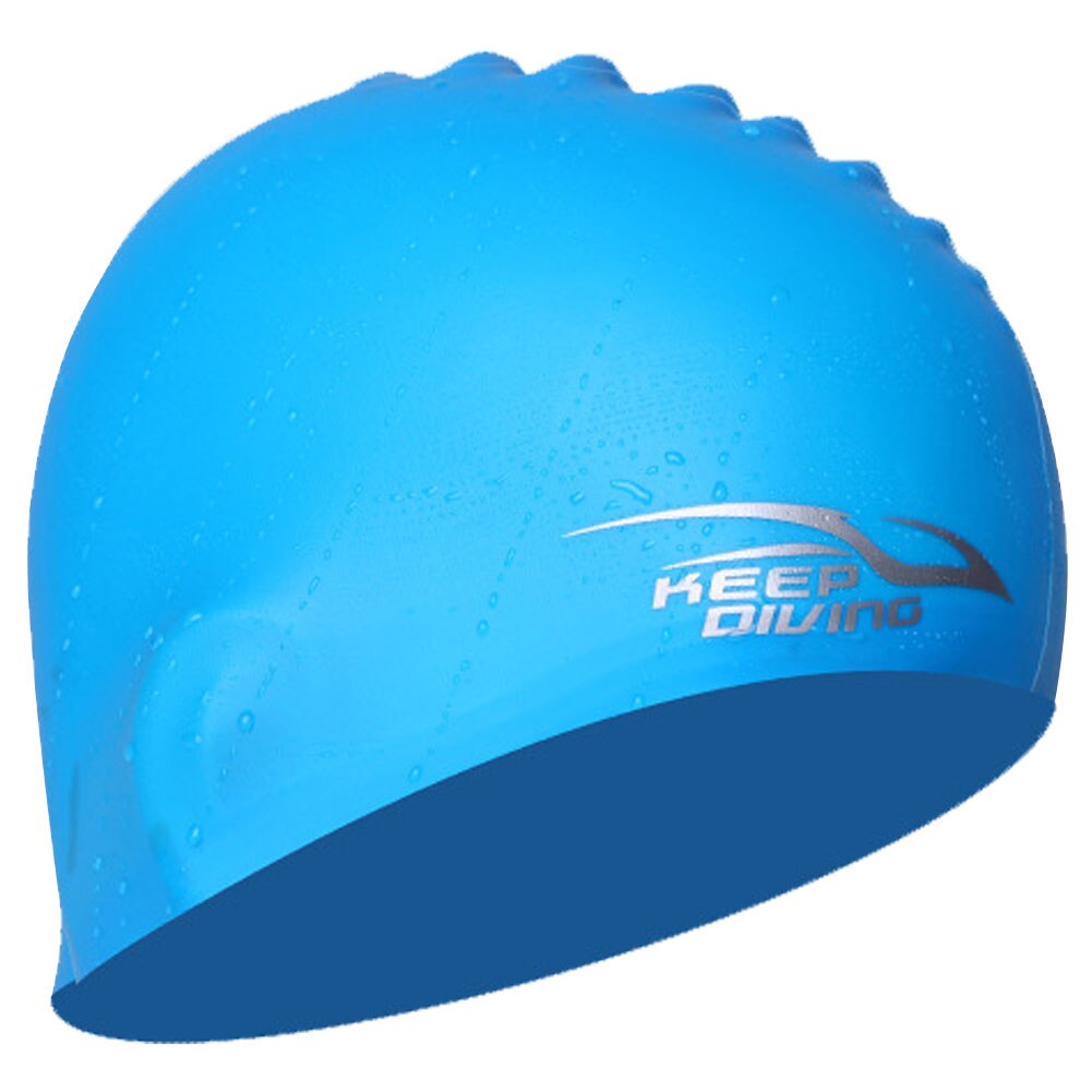 Sports Ear Protection Flexible Elastic Silicone Bathing Adults Accessory Waterproof Scuba Long Hair Pool Hat Swimming Cap Diving