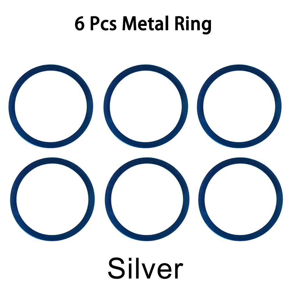 10Pcs Universele Ronde Metalen Ringen Voor Iphone Samsung Telefoon Opladen Magnetische Auto Mount Houder Magneet Voor Qi Draadloze Oplader: 6 PCS