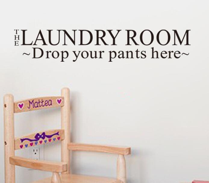 Laundry Room Washroom Waterproof Wall Stickers Decal Washing Machine Bathroom Stickers