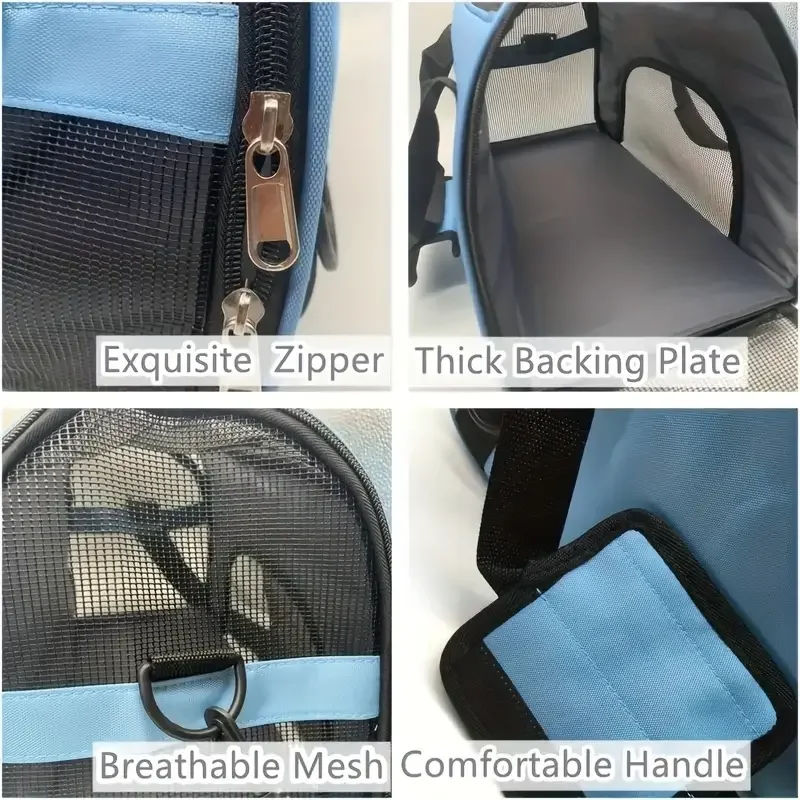 Tragbare Hund Katze Tragetasche Haustier Welpen Reisetaschen Atmungsaktive Gittergewebe Kleine Hund Katze Hunde draussen Zelt Träger Ausgehende Haustiere Handtasche