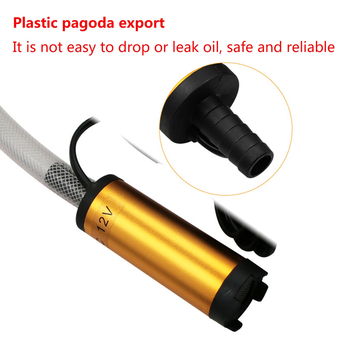 Mini 12V 24V DC Electric Submersible Pump Aluminum Alloy Shell Fuel Transfer Pump For Pumping Diesel Oil Water