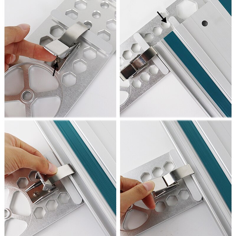 Houtbewerking Hoek Stop Universele 90 Graden Haakse Geleiderail Klem Voor Elektrische Circulaire Extra Snijden Positionering