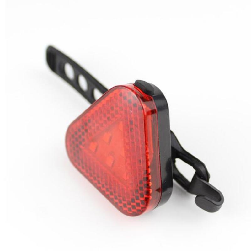 Fiets Licht Driehoek Triple Flash Modus Waterdichte Koplamp Fiets Mountainbike Helm Lamp Veiligheid Waarschuwingslampje Achter Flashlig: Default Title