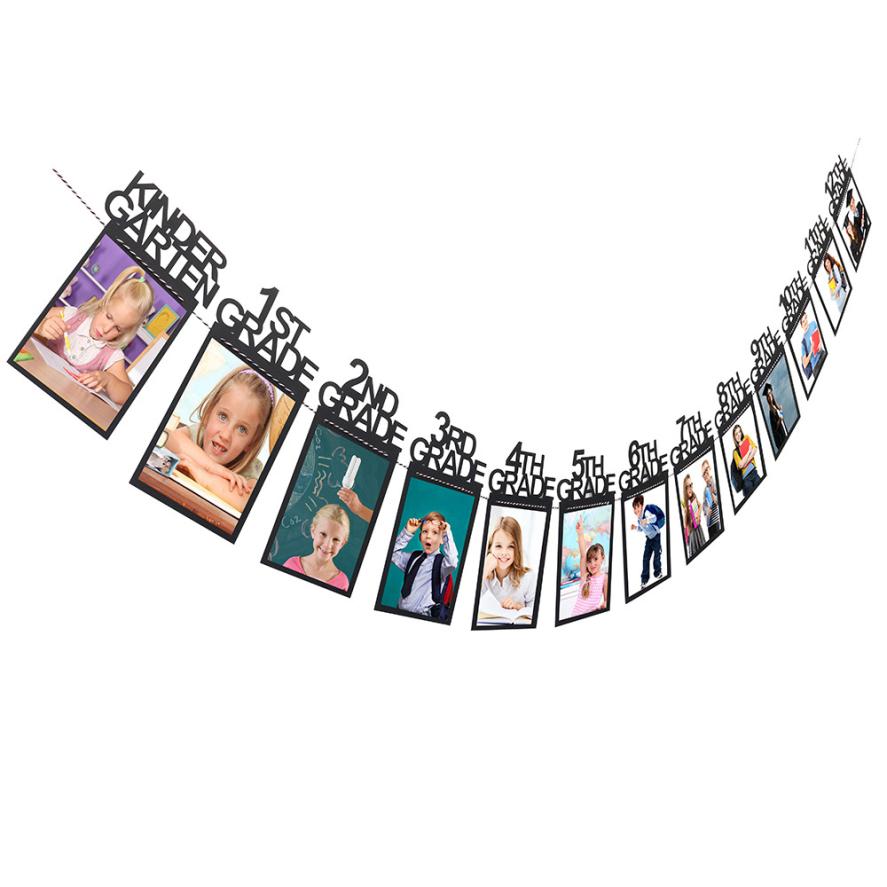 Child Graduation Decorations kindergarten-12 Grade Photo Banner Wall 2O0406