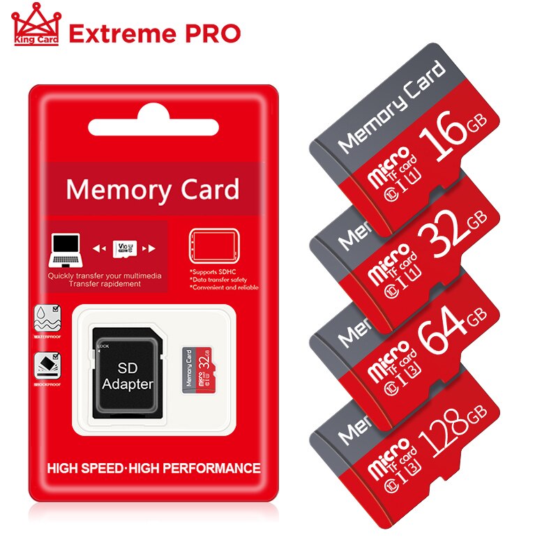 Ad Alte Prestazioni di Classe 10 16GB Scheda micro SD per auto DVR MicroSD 32GB/64GB 128GB scheda di memoria Veloce Velocità di Carte di TF per Smartphone