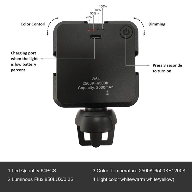 Kit d'éclairage de vidéoconférence, éclairage Zoom pour ordinateur, lampe pour ordinateur portable avec Clip, conférence vidéo pour ordinateur portable