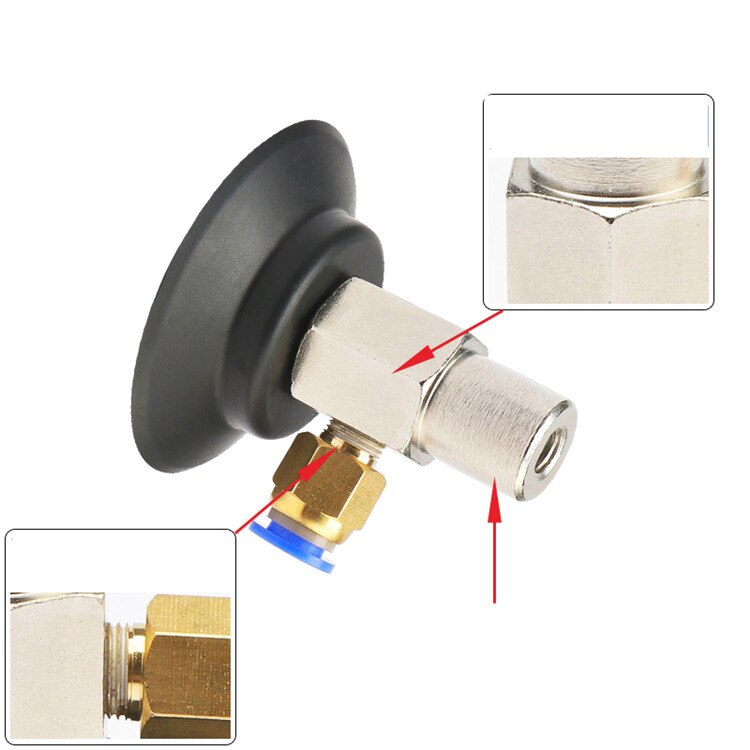 Vakuum Saugnapf Industrielle Pneumatische PFYK-60/80/95 Einzigen Schicht Importiert Silikon Manipulator Zubehör Vakuum Saug