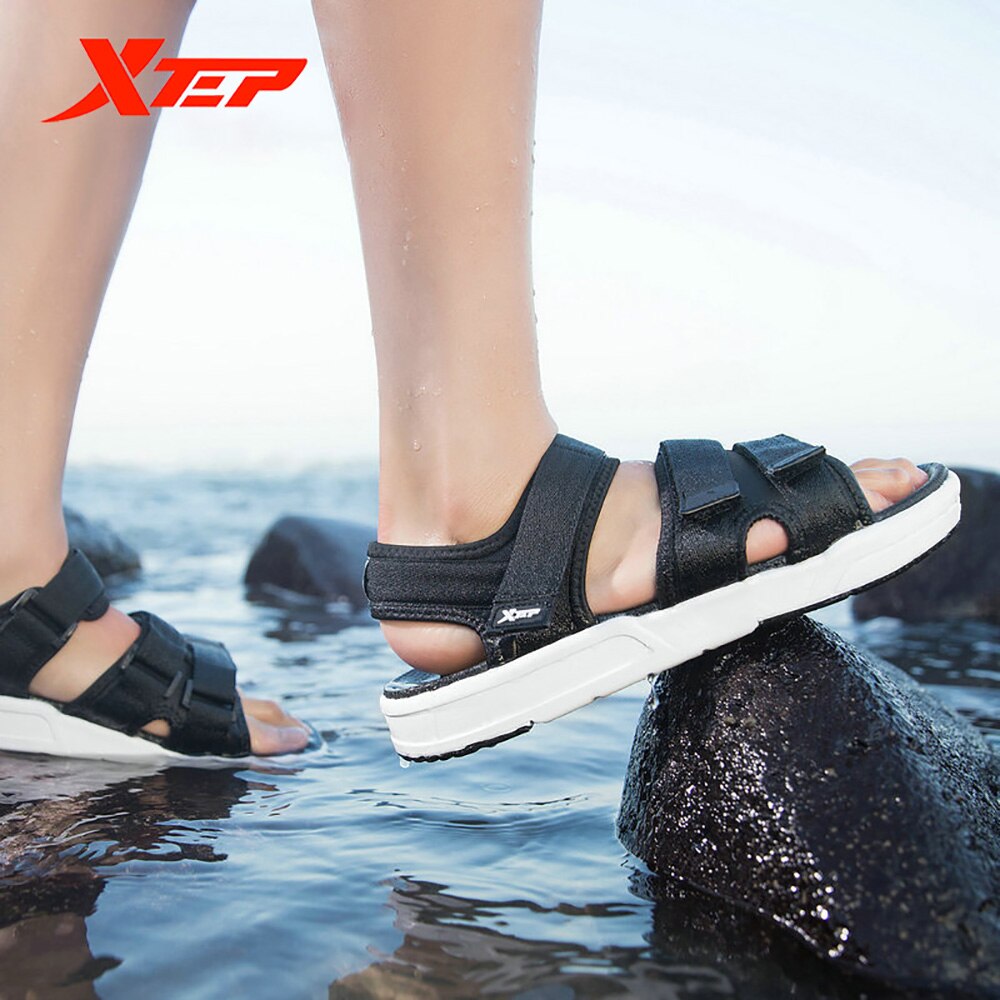 Xtep-Sandalias cómodas para hombre e informales, zapatos de playa, deportes al aire libre, para primavera y verano, 982219171533