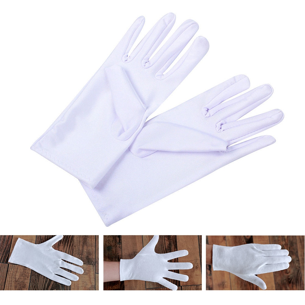 Huishoudelijk Schoonmaken Handschoen Witte Kleur Katoenen Handschoenen Clean-room Gezondheid Werkhandschoenen Industriële Sieraden Beschermende antislip Handschoen