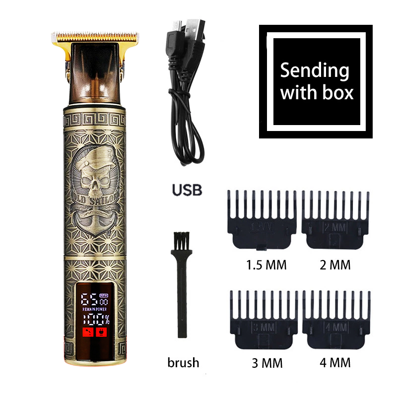 Neue Trimmer für Männer Barbier Einkaufen Haar Haarschneidemaschine männer Rasenmäihr Rasierer Bart Haarschnitt Maschine Elektrische Rasierer Haar Schneiden Maschine: Braun