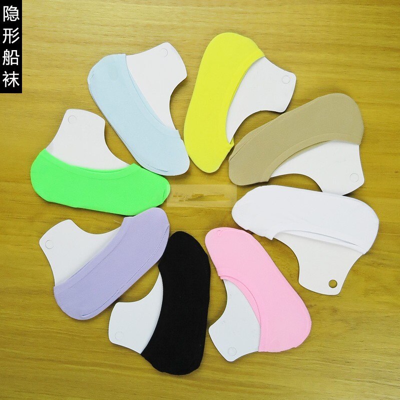 Chaussettes bateau courtes invisibles pour enfants, , en Silicone, couleur bonbon, noir, beige, 5 pièces: Multicolor color / 4 To 6 Years Old