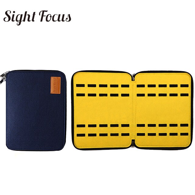 40 Slot Vilt Horloge Organizer Box Horlogeband Opslag Case Voor Apple Horloge Band Box Pouch Horloge Band Organizer Houder Tas duurzaam: navy yellow