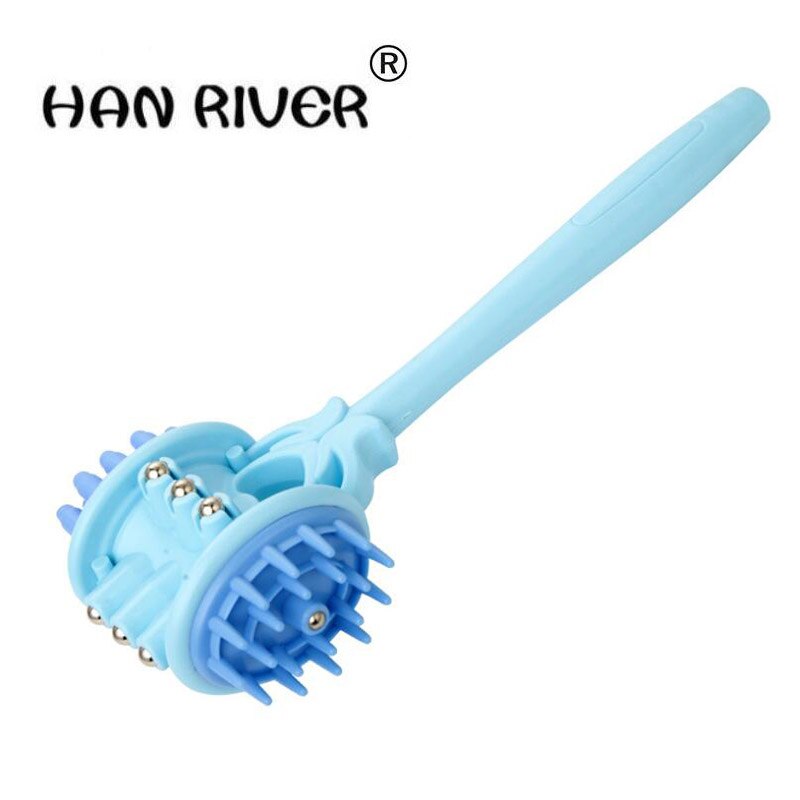 Mini home massage hammer hammer with steel ball roll back massager multi-functional portable