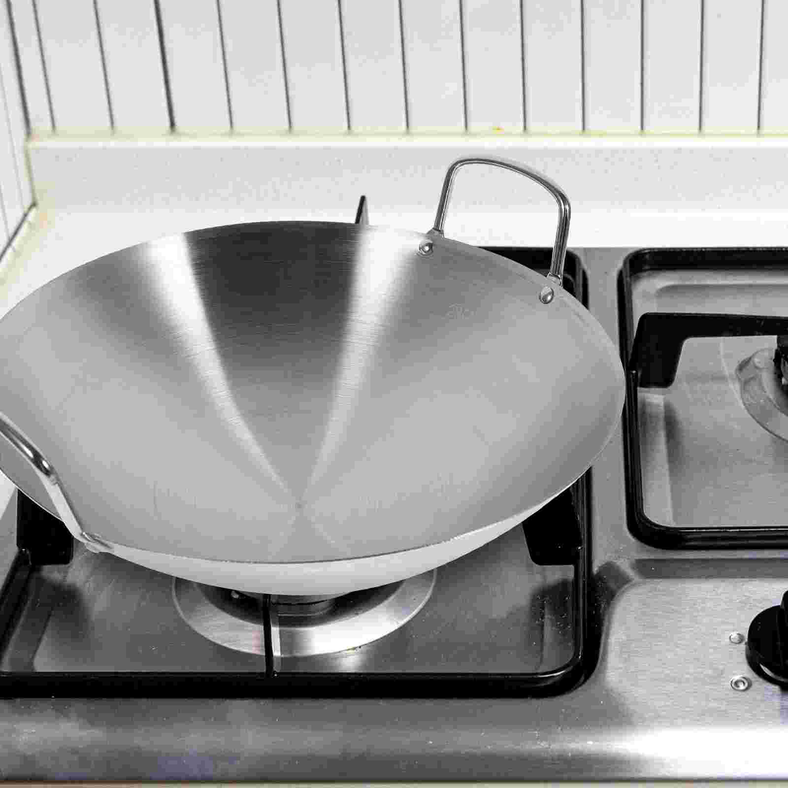 Roestvrijstalen wokkoekenpan voor thuiskeuken Ketelpot met handvat Multifunctioneel