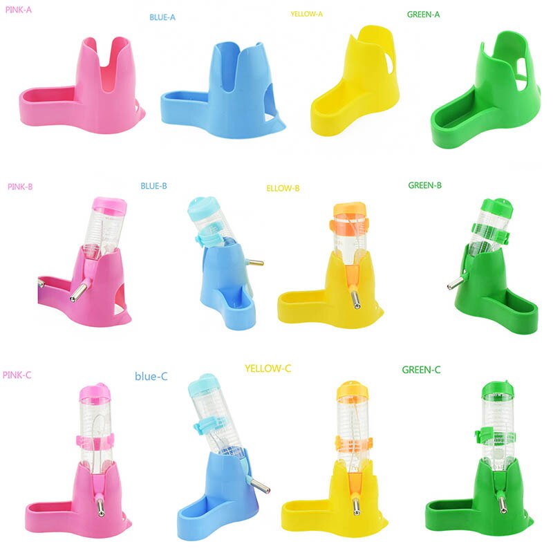 Hamster Water Bottle Small Animal Accessories Automatic Feeding Device Food Container 3 Styles 1 Pc Pet Drinking Bottles