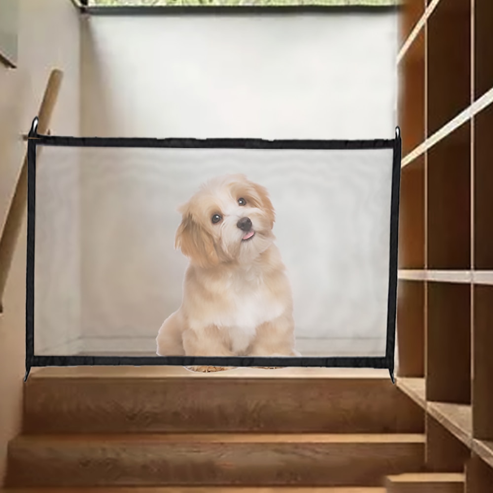 Clôtures pour chiens et animaux | portail magique Portable et pliable, Protection intérieure et extérieure, barrière magique de sécurité pour chiens, chat, animal de compagnie