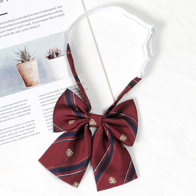Pajarita a rayas de estilo japonés JK para niñas, uniforme escolar para niñas, Corbatas de mariposa coreanas para Cosplay
