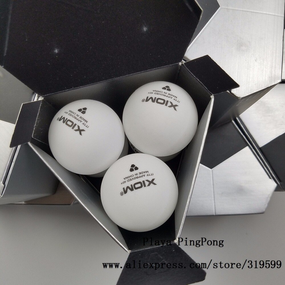 Xiom Material Plastic 40+mm ITTF Approved 3-Star Table Tennis Balls White Ping Pong Balls